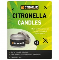 Pyramid Citronella Candles - Twin Pack